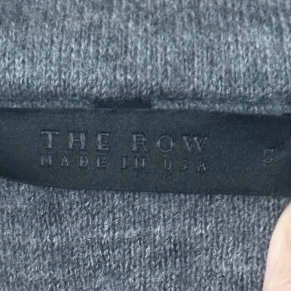 The Row Wool Trench Coat size S Gray Wrap Sash Tie - Picture 2 of 15